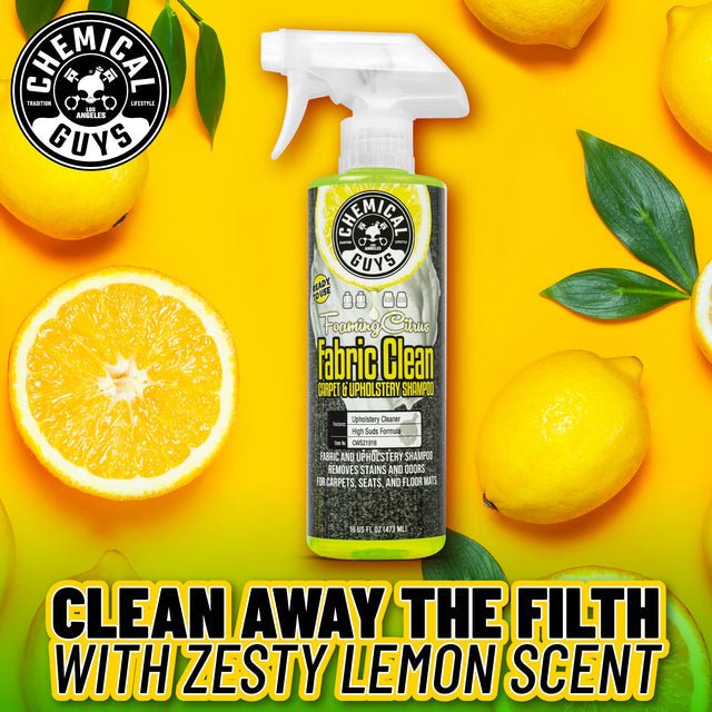 Foaming Citrus Fabric Clean Carpet &amp; Upholstery Shampoo - The Car Care Hub
