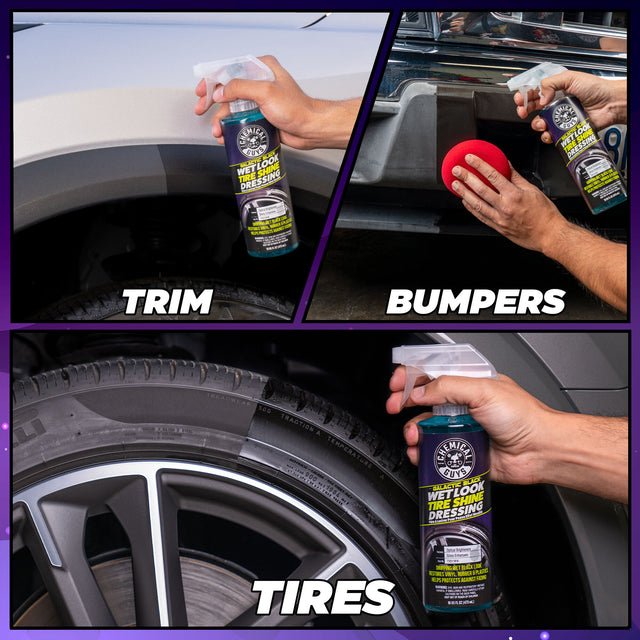 Galactic Black Wet Look Tire Shine Dressing - The Car Care Hub
