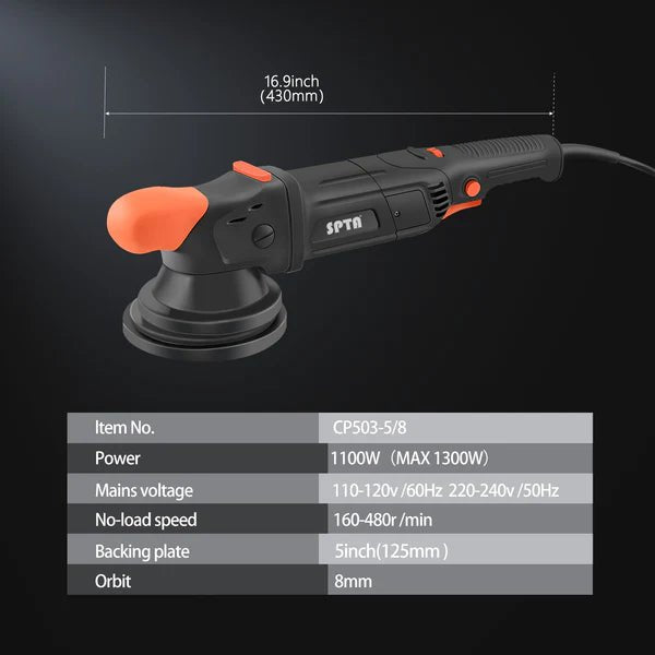 SPTA - 1100W Forced Dual Action Polisher - The Car Care Hub