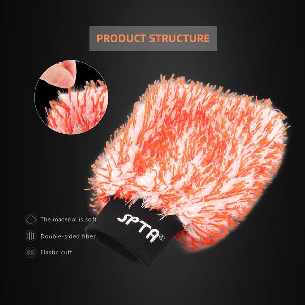 SPTA Microfiber Car Wash Mitt - The Car Care Hub