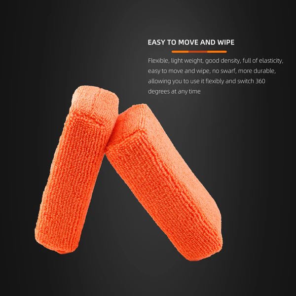 SPTA Orange Block Square Microfiber Wax Applicator - The Car Care Hub
