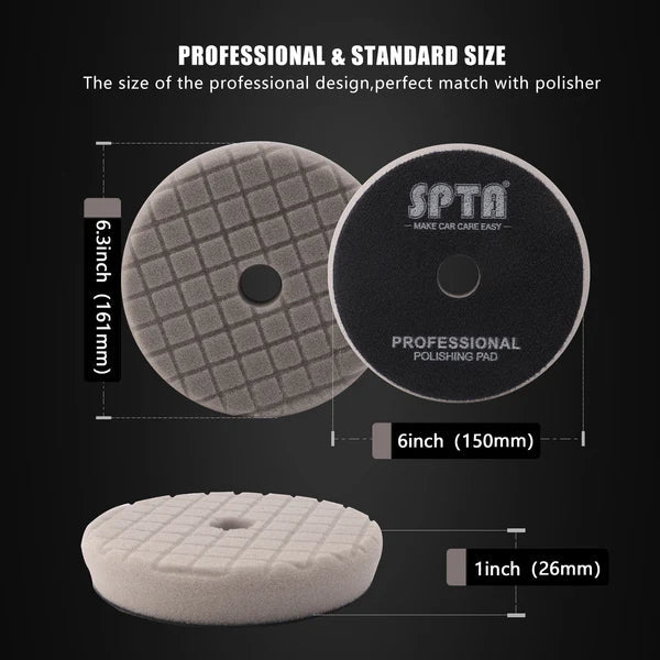 SPTA V2.0 Gray Light Cut &amp; Polish Pad - The Car Care Hub