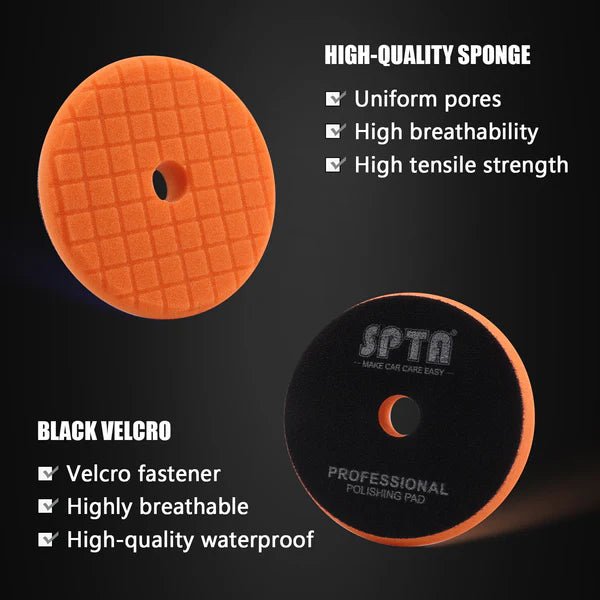 SPTA V2.0 Orange Heavy Cut Polishing Pad - The Car Care Hub